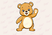 Cute Animals Clipart PNG Bundle, an Animal Illustration by maryamdesignarts (Thumbnail 7 of 9)