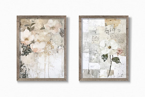 Pale Floral Collages