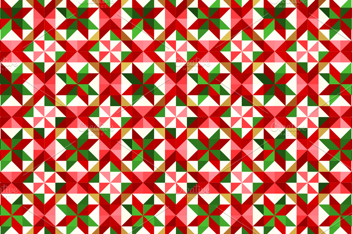 Christmas spirit 01, 3 patterns set, a Pattern Graphic by Slanapotam (Photo 3 of 3)