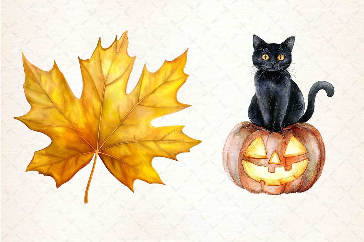Fall Autumn Sublimation Clipart, an Illustration by Dream Creation (Photo 6 of 6)
