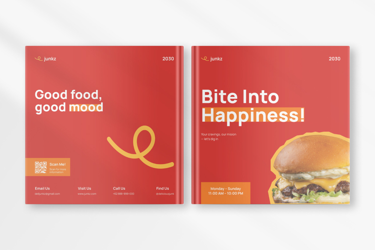 Square Restaurant Menu Brochure V1, a Brochure Template by productype1 (Photo 4 of 6)