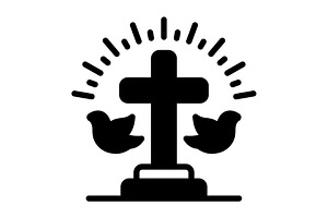 Holy religious solid icon, a Solid Icon by Creative priyanka