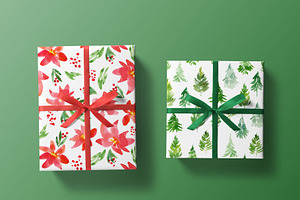 Joyfull Christmas Patterns, Seamless