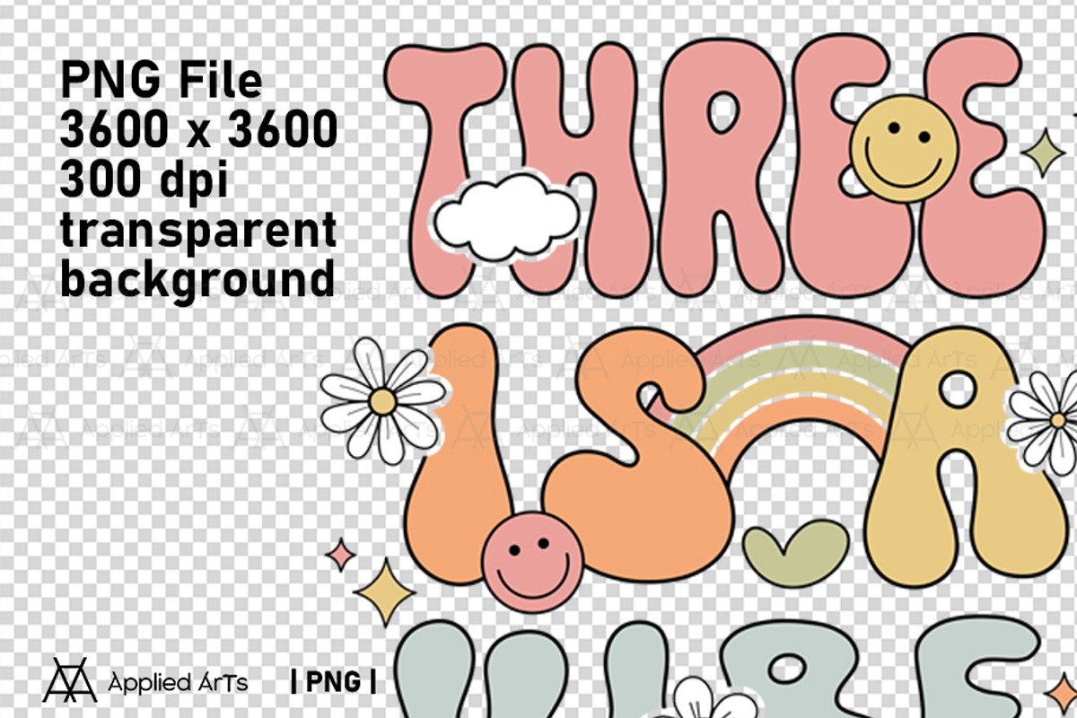 Groovy 3rd Birthday, Three is a Vibe, an Object Graphic by Applied Arts (Photo 4 of 4)