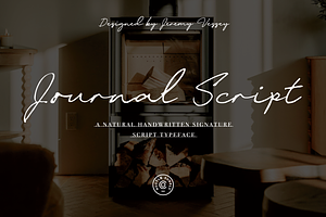 Journal Script A Signature Font