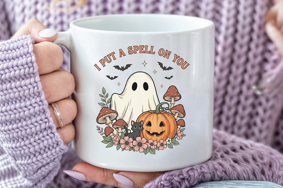 I Put a Spell on You Halloween PNG, an Illustration by CraftArtStudio (Photo 3 of 4)