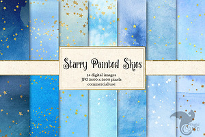 Starry Painted Skies Backgrounds