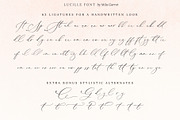 Lucille Wedding Calligraphy Font, a Script Font by Mila Garret (Thumbnail 11 of 13)