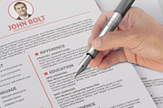 Clean Resume/CV, a Resume Template by designvillage (Thumbnail 4 of 13)