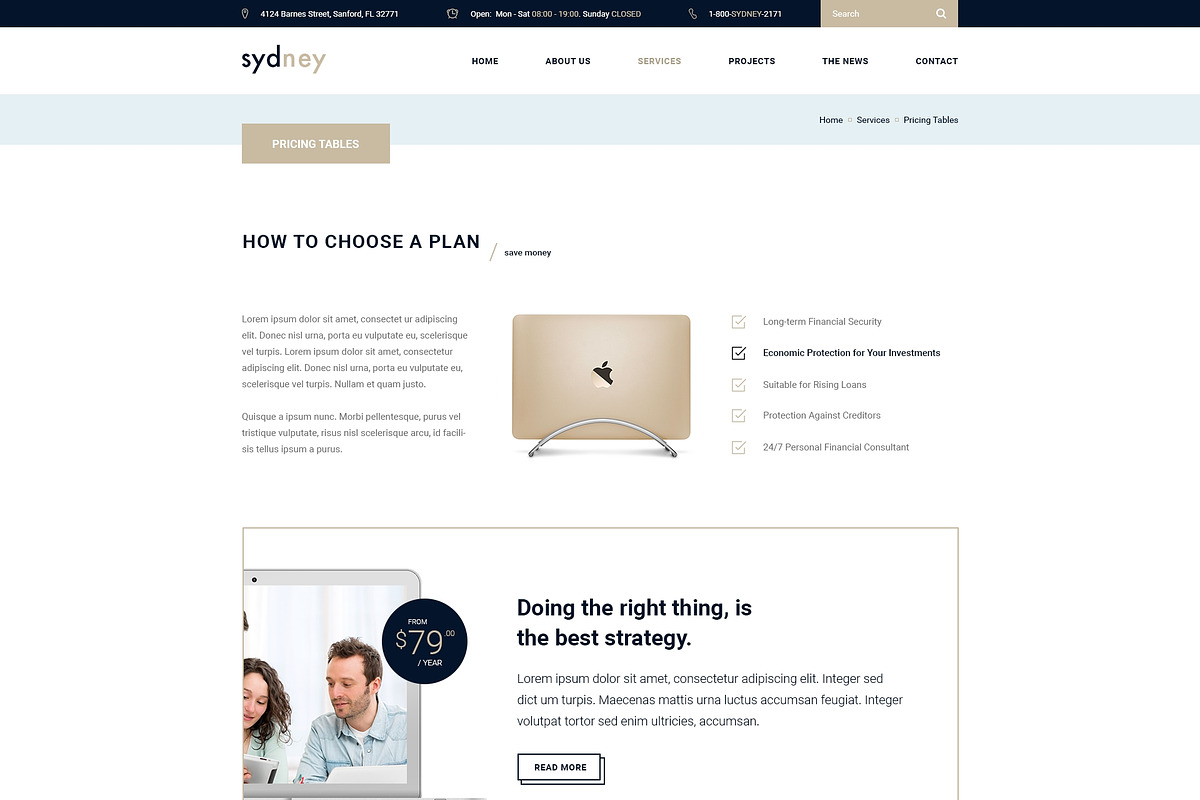 Sydney- Premium Finance/Business PSD, a Websites & App Template by Milo Studio (Photo 12 of 18)