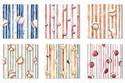 Baseball Digital Paper, an Illustration by SinaCreation (Thumbnail 2 of 9)