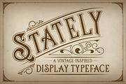 Stately Display Typeface, a Serif Font by Dandylyon Designs (Thumbnail 1 of 9)
