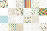 Minimal color seamles patterns set, a Pattern Graphic by ExpressShop (Thumbnail 1 of 7)