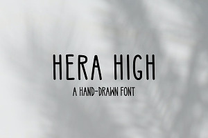 High Hand-Drawn Font, Authentic look