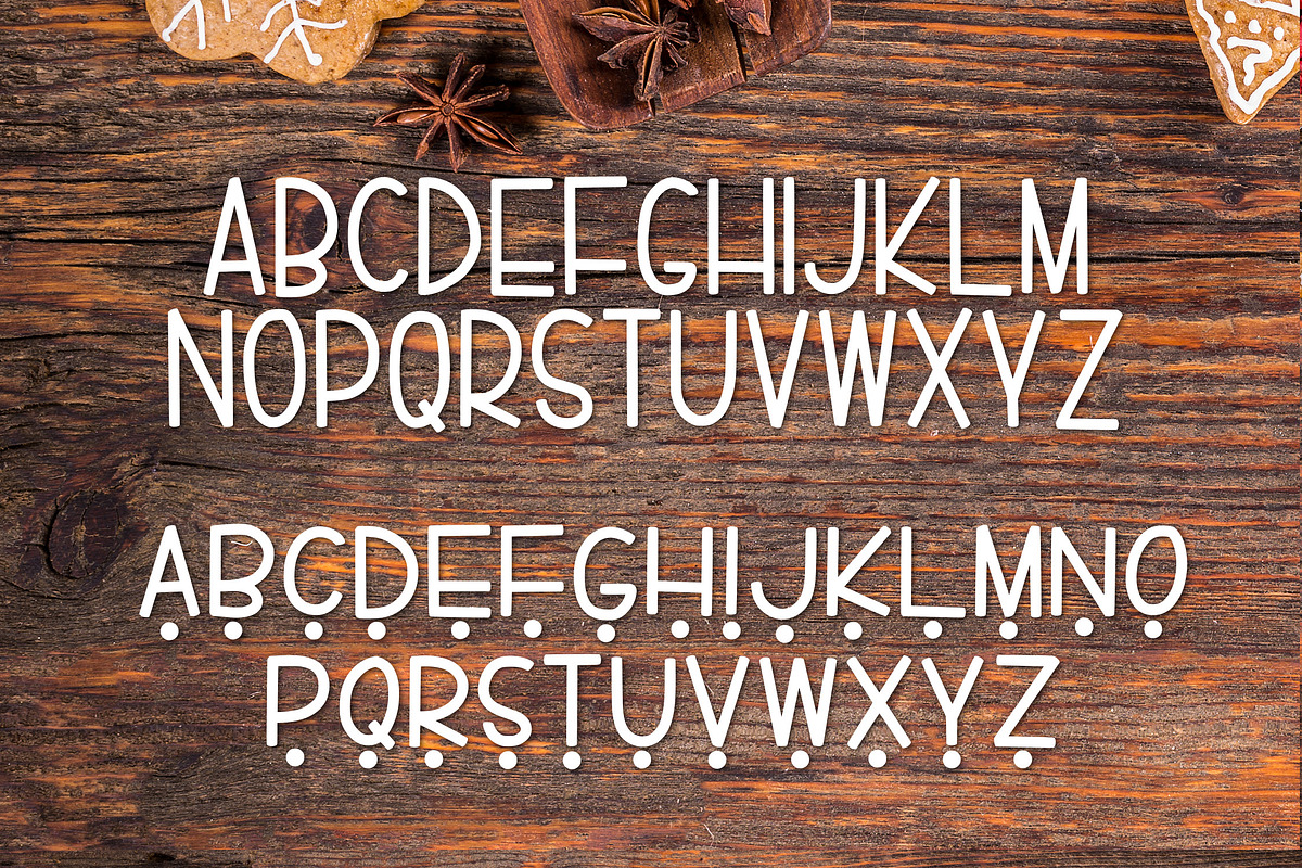 Gingerbread a Tasty Font, a Font by Kitaleigh (Photo 2 of 3)