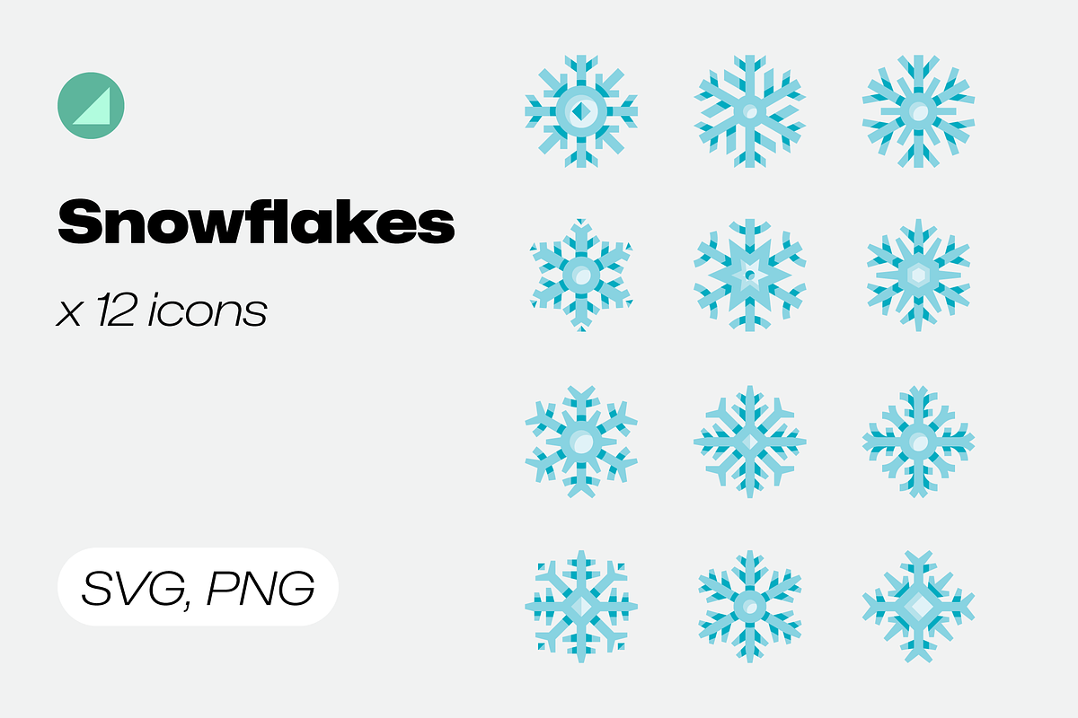 Basicons / Seasons / Snowflakes, a Duotone Icon by Danil Polshin