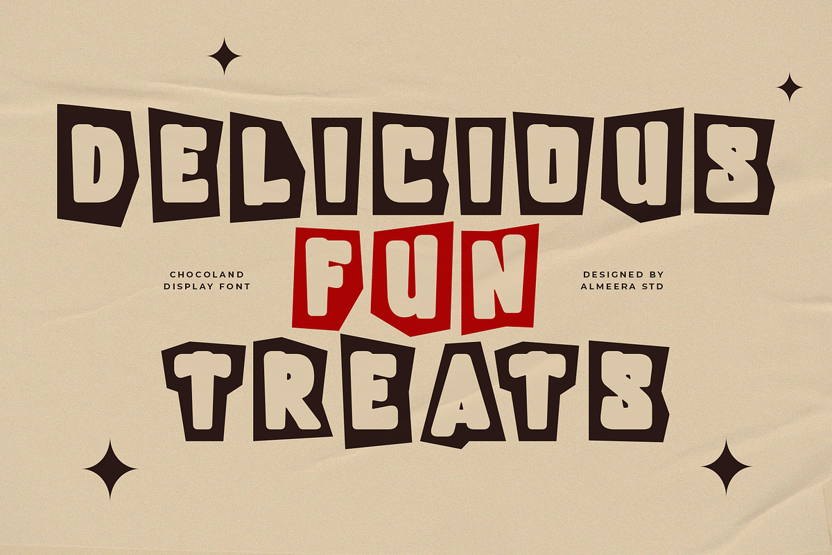 Chocoland – Modern Display Font, a Sans Serif Font by Almeera Std (Photo 6 of 10)