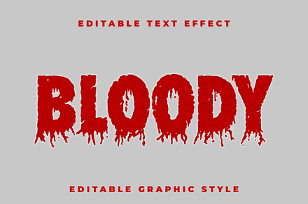 Blood Text Effect, a Templates & Theme by studiogstock