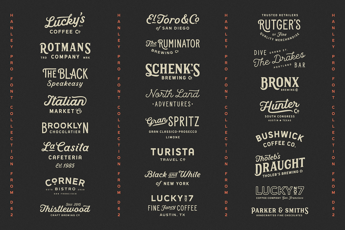 Hanley Pro Font Collection, a Script Font by DISTRICT 62 STUDIO (Photo 14 of 17)