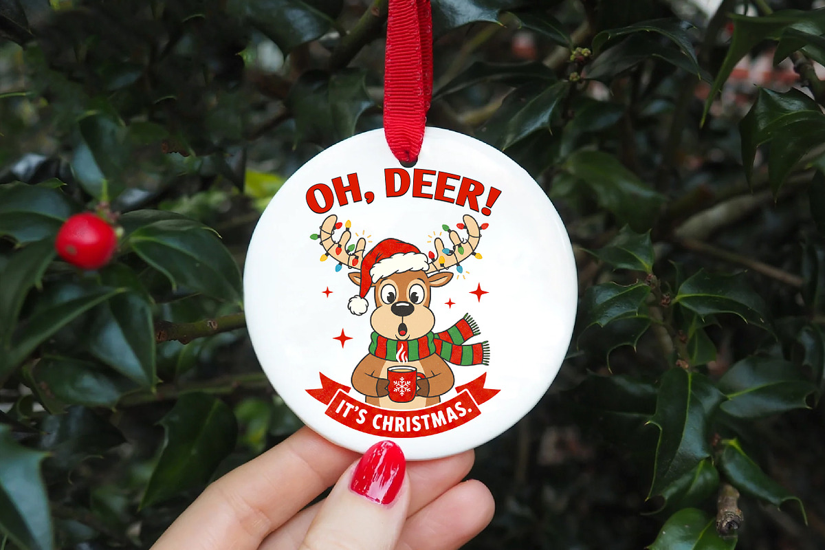 Oh Deer, It’s Christmas PNG, an Illustration by Libby Wishes (Photo 6 of 6)