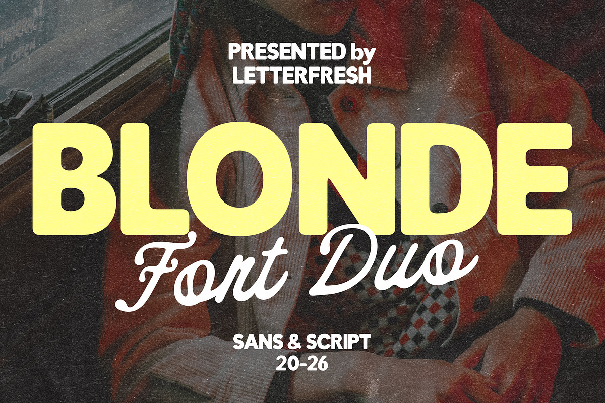 Blonde Vintage Duo, a Script Font by Letter Fresh (Photo 13 of 13)