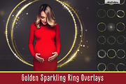 Golden Sparkling Ring Overlays, an Object Graphic by MixPixBox (Thumbnail 1 of 6)