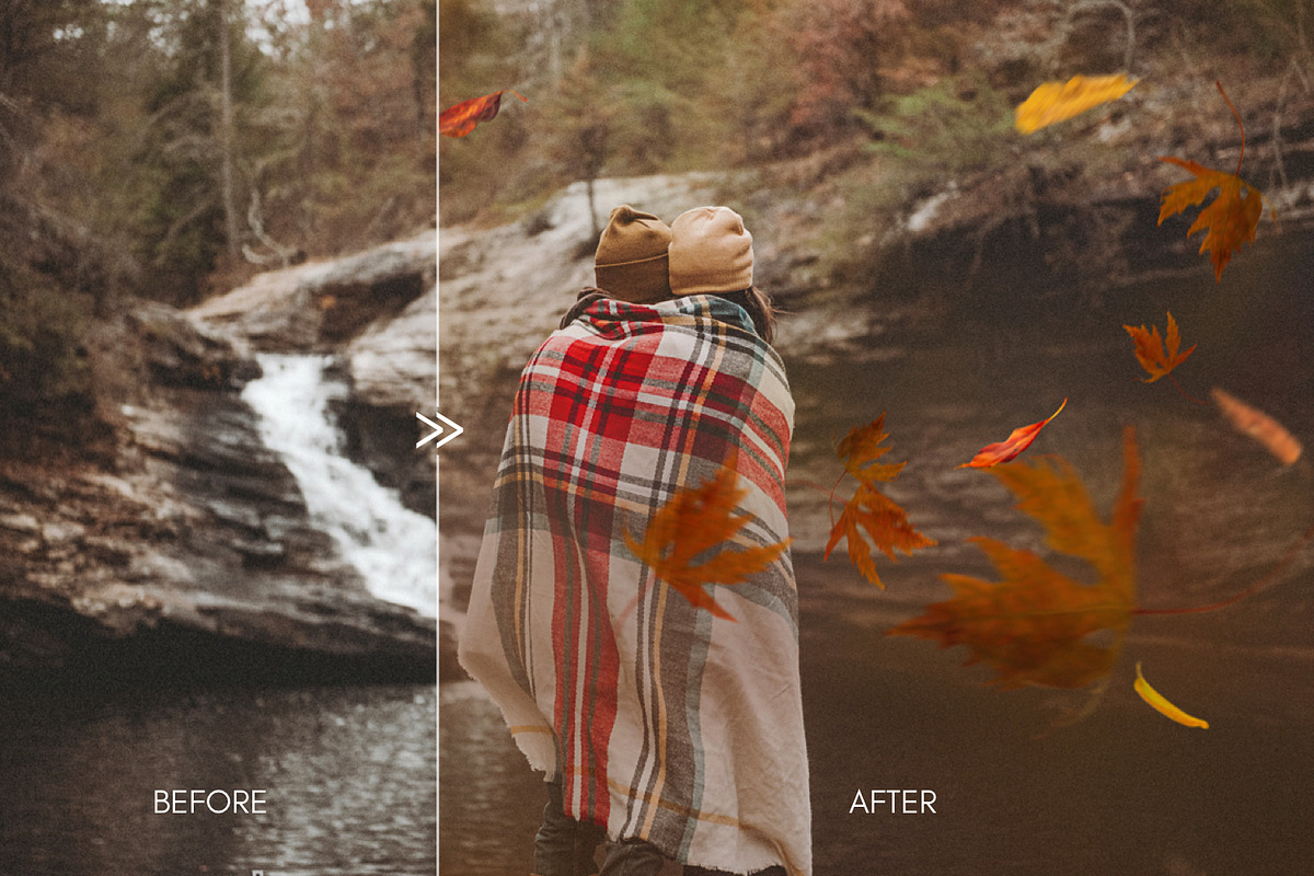 70 Natural Falling Leaf Overlays, a Layer Style Add-On by CityTurtles (Photo 5 of 9)