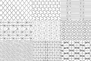 233 Geometric Brush Shapes