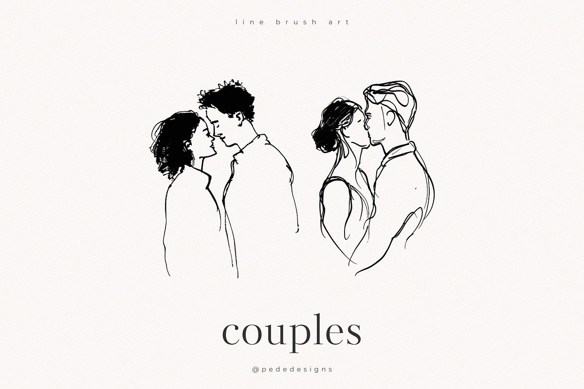 Couples Drawings, a Person Illustration by PeDe Designs (Photo 2 of 6)