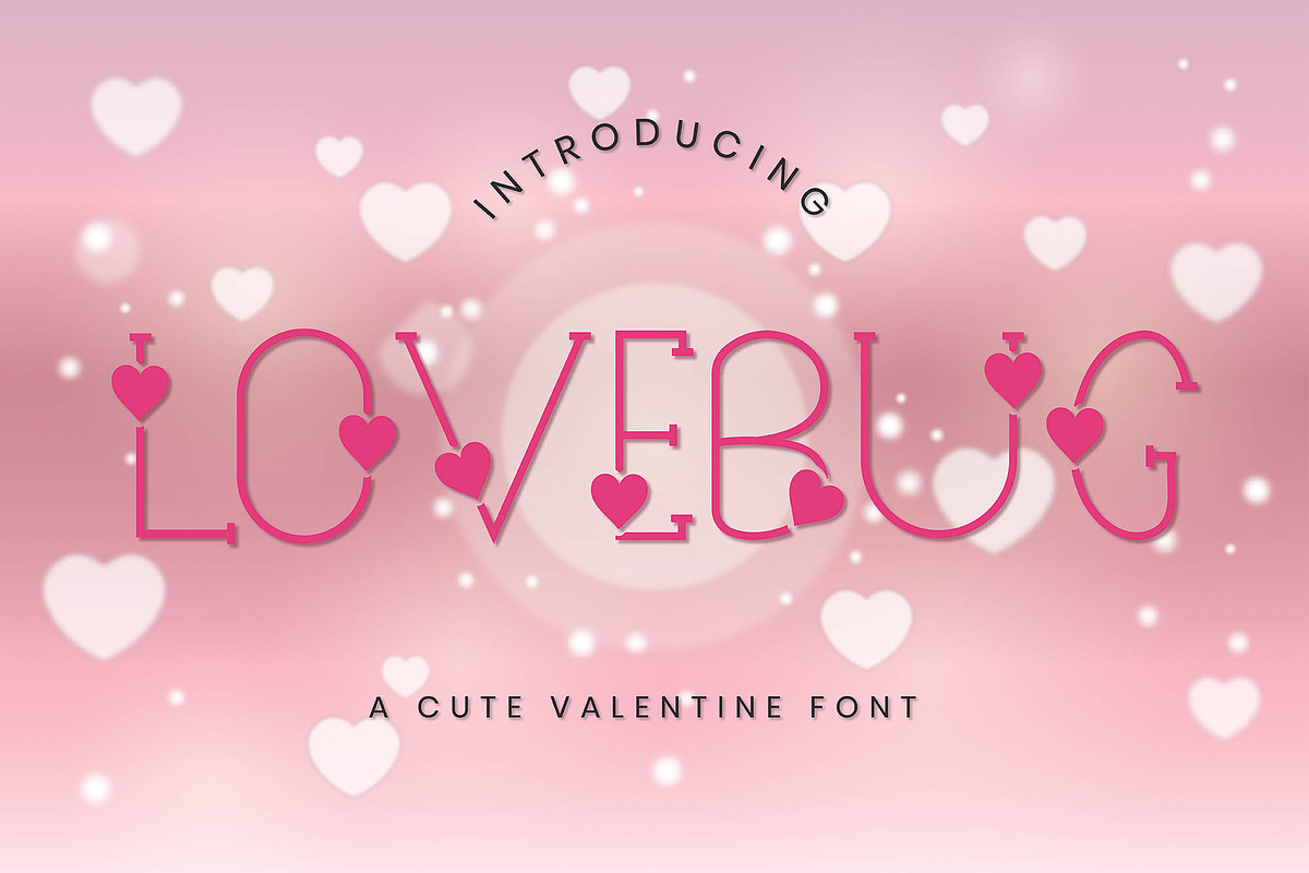 Lovebug - A Cute Valentine Font, a Font by CraftlabSVG (Photo 1 of 7)