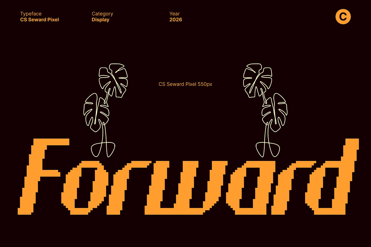 CS Seward Pixel, a Sans Serif Font by Craft Supply Co. (Photo 3 of 8)