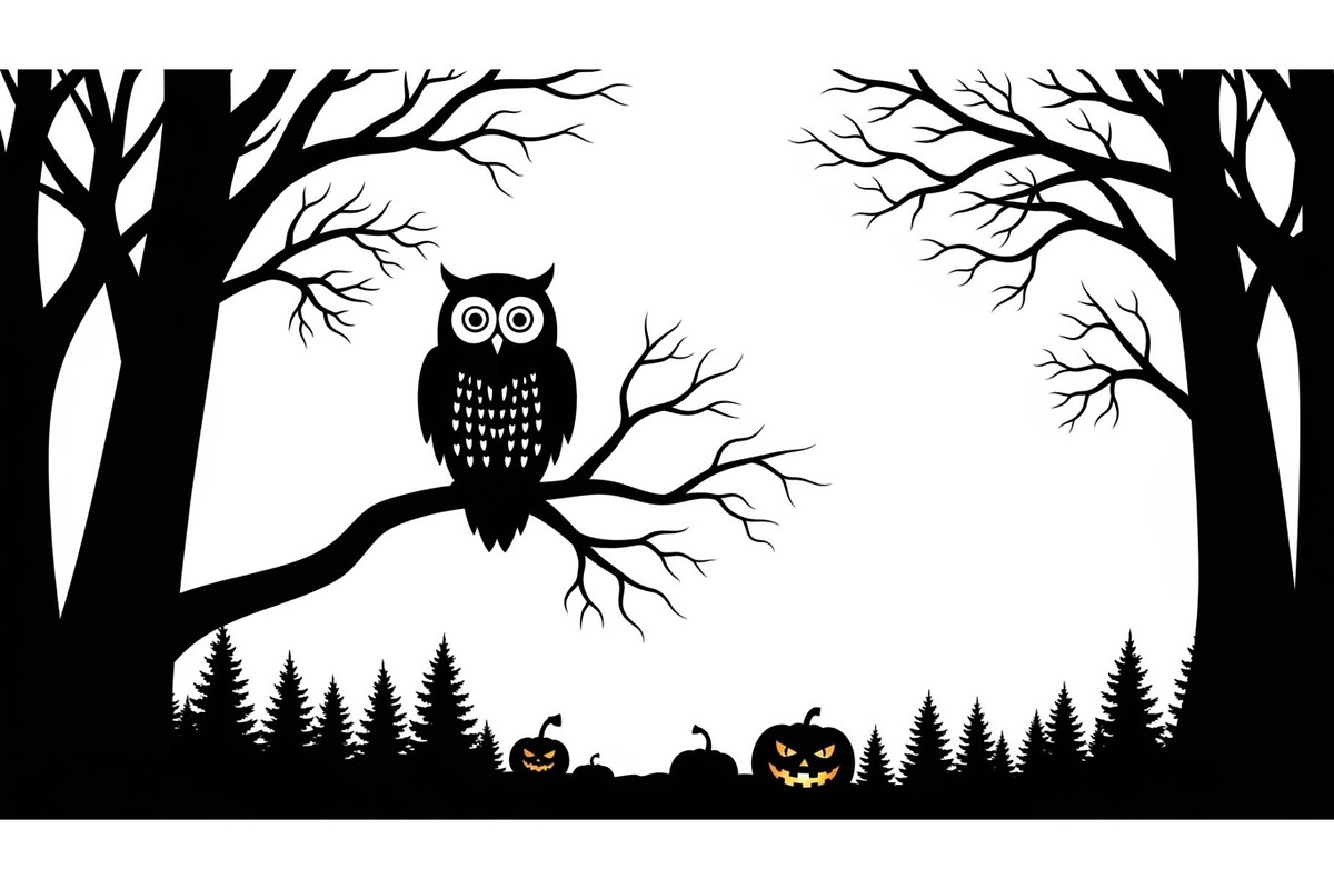 Dark Halloween Forest Design, a Graphic by BIPLOB EXPERT (Photo 7 of 13)