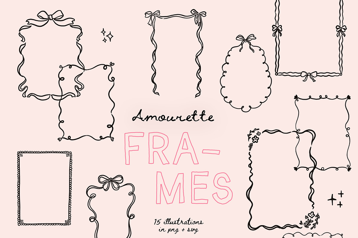 Amourette Hand Drawn Cupids Clipart, a Decorative Illustration by Muse Artist (Photo 10 of 12)