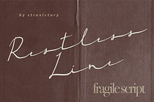 RestlessLine Fine Handwritten Script