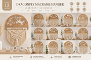 Dragonfly Macrame Hanger Lasercut, an Object Graphic by OTVEY DESIGN (Thumbnail 1 of 13)