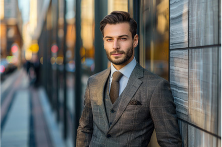 Portrait of a businessman wearing, a Person Photo by Ylivdesign