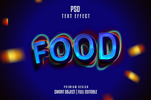 Food Text Effect