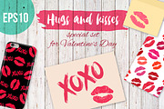 XOXO Valentine's Day set, a Decorative Illustration by DruZhi Art (Thumbnail 1 of 5)