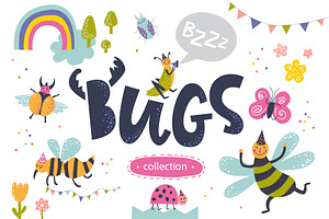 Bugs. Graphic clip art