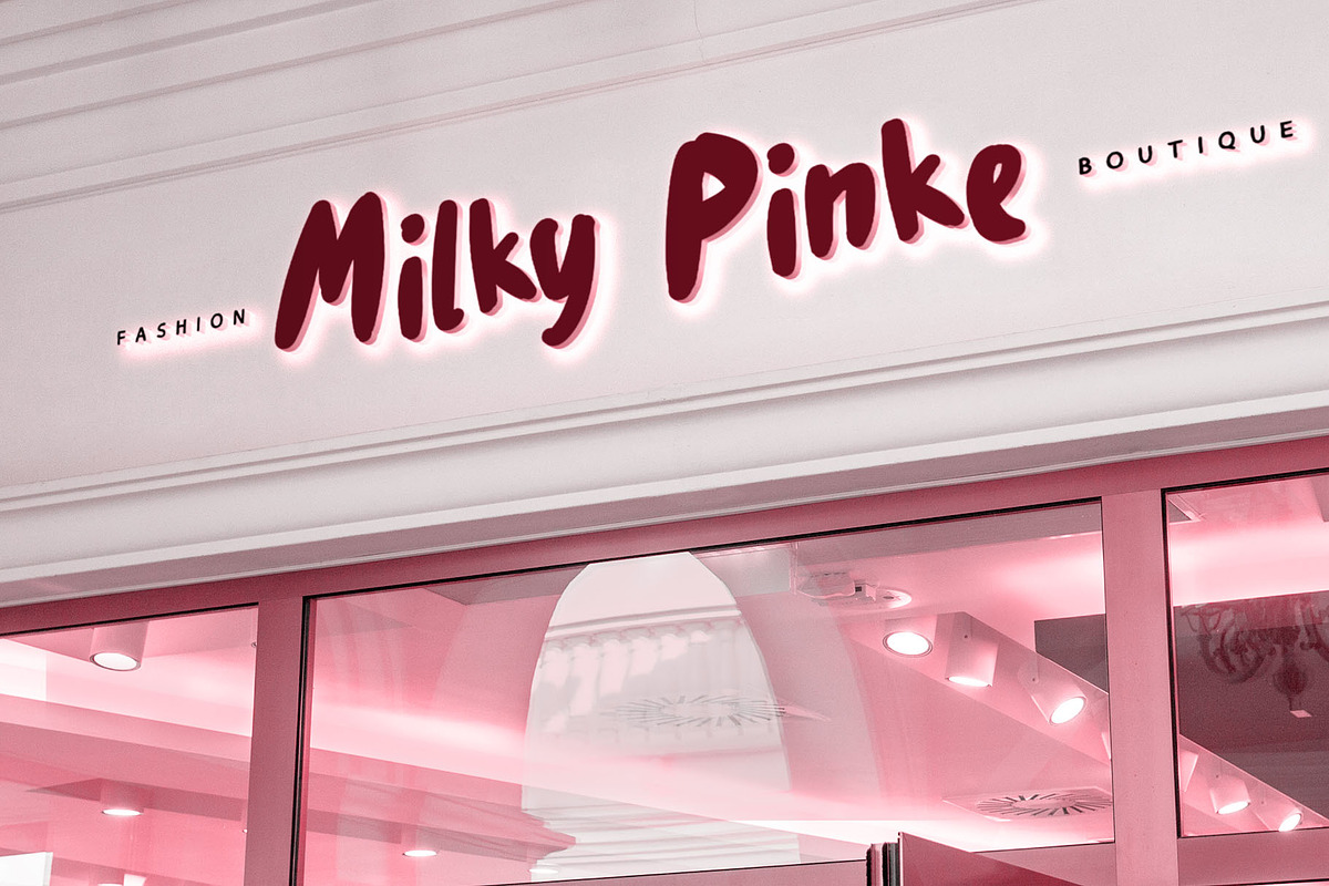 Milky Rimds Cyrillic Playful Script, a Script Font by IraDvilyuk (Photo 6 of 9)
