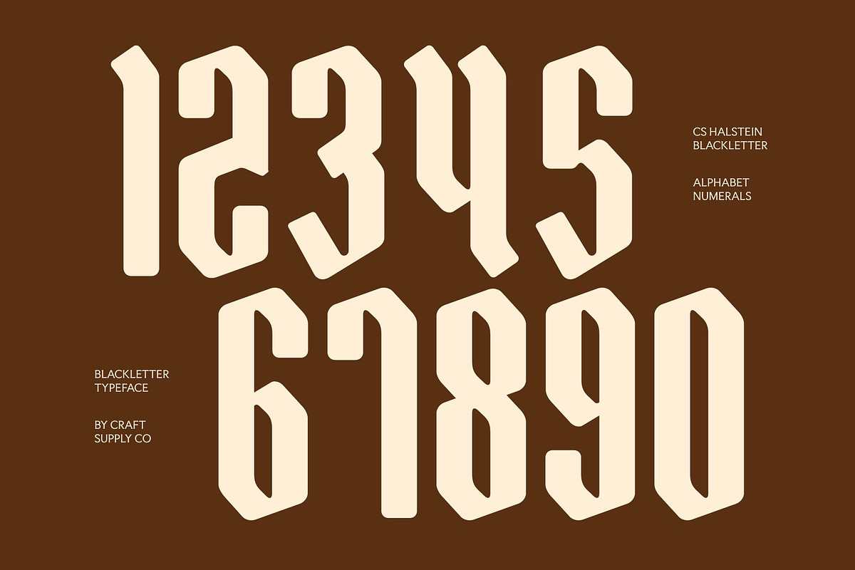 CS Halstein – Blackletter Font, a Blackletter Font by Craft Supply Co. (Photo 5 of 8)