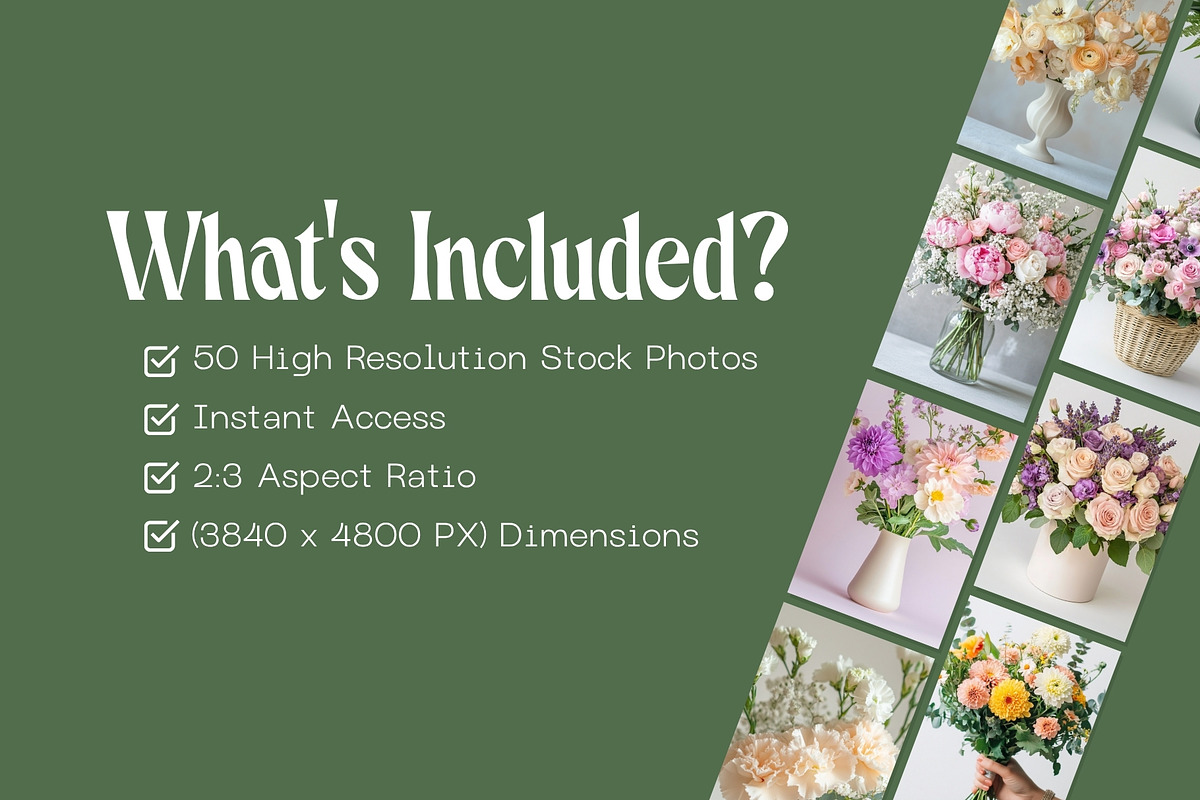 50 Blooming Bouquets Stock Photos, a Nature Photo by Incomelion (Photo 3 of 9)