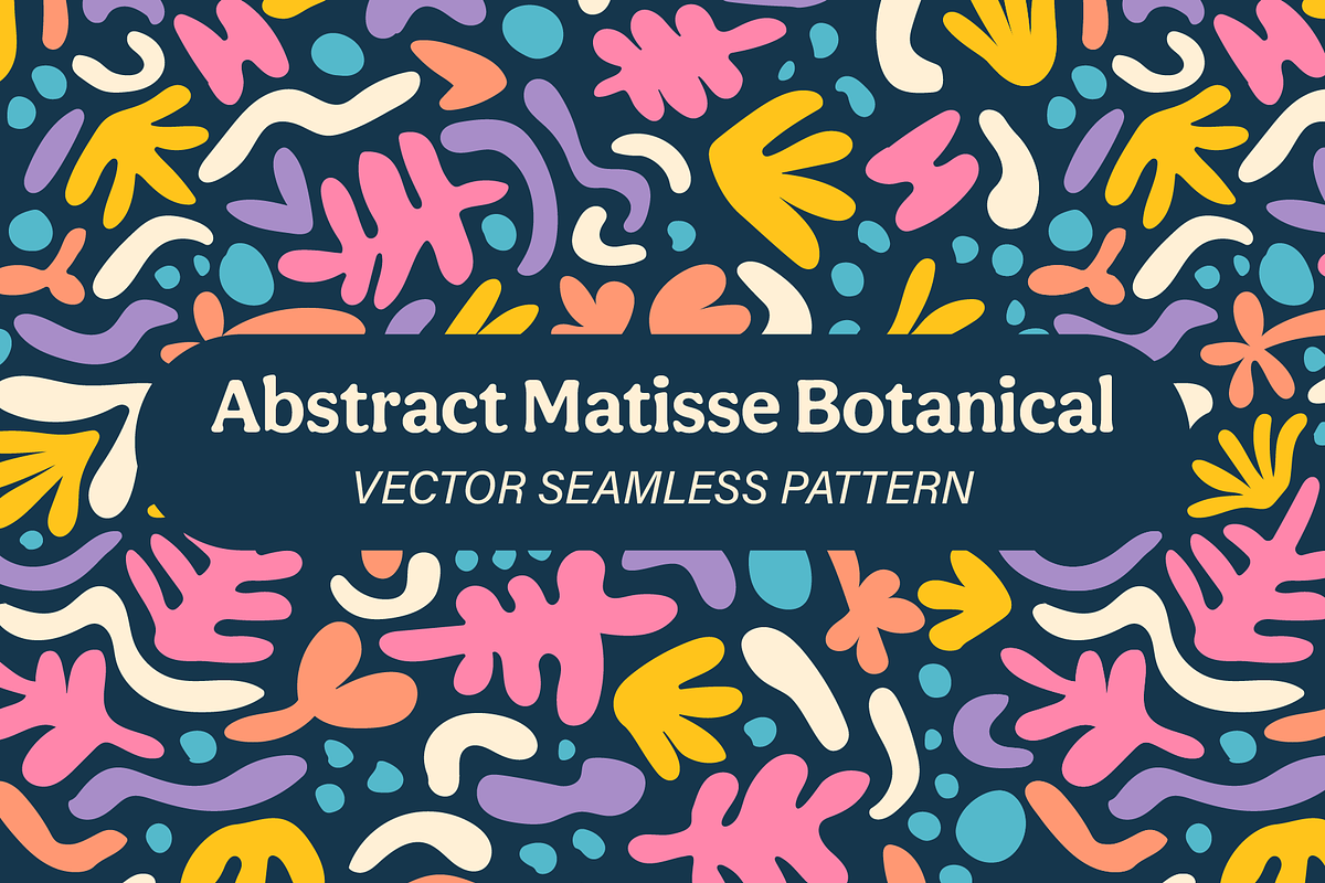 Abstract Matisse - Vector Pattern, a Pattern Graphic by weenkcreative (Photo 1 of 4)