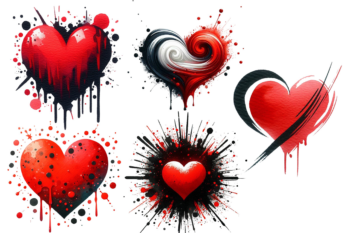 Valentine's Day Hearts Clipart, an Illustration by Designworld (Photo 2 of 3)