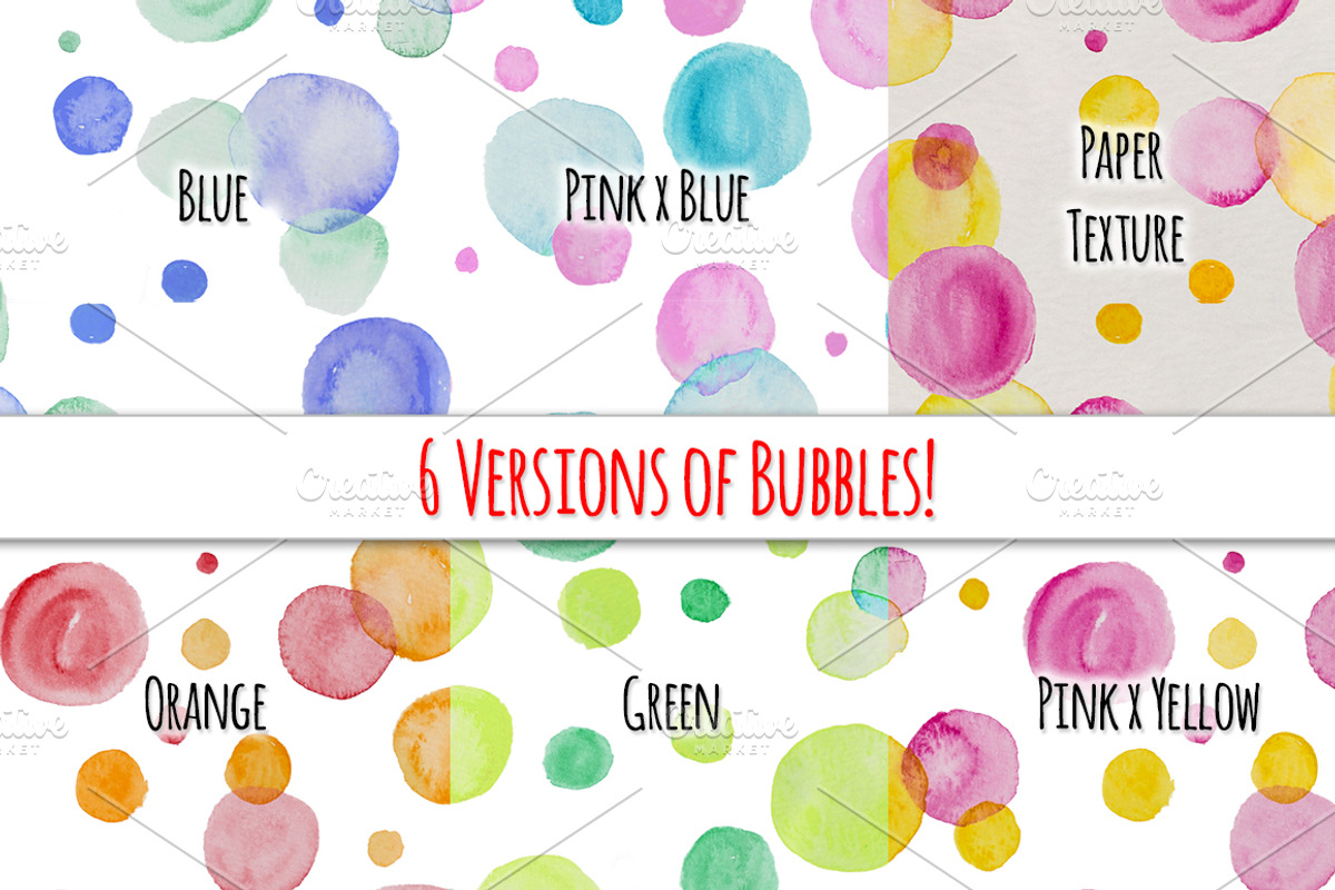 Seamless Watercolor Pattern Bundle, a Pattern Graphic by Violet LeBeaux (Photo 4 of 5)
