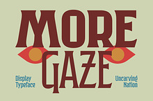 Moregaze - Display Typeface