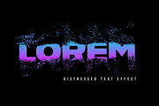 Distressed Text Effect Template, a Layer Style Add-On by CreativeShaper (Thumbnail 1 of 2)
