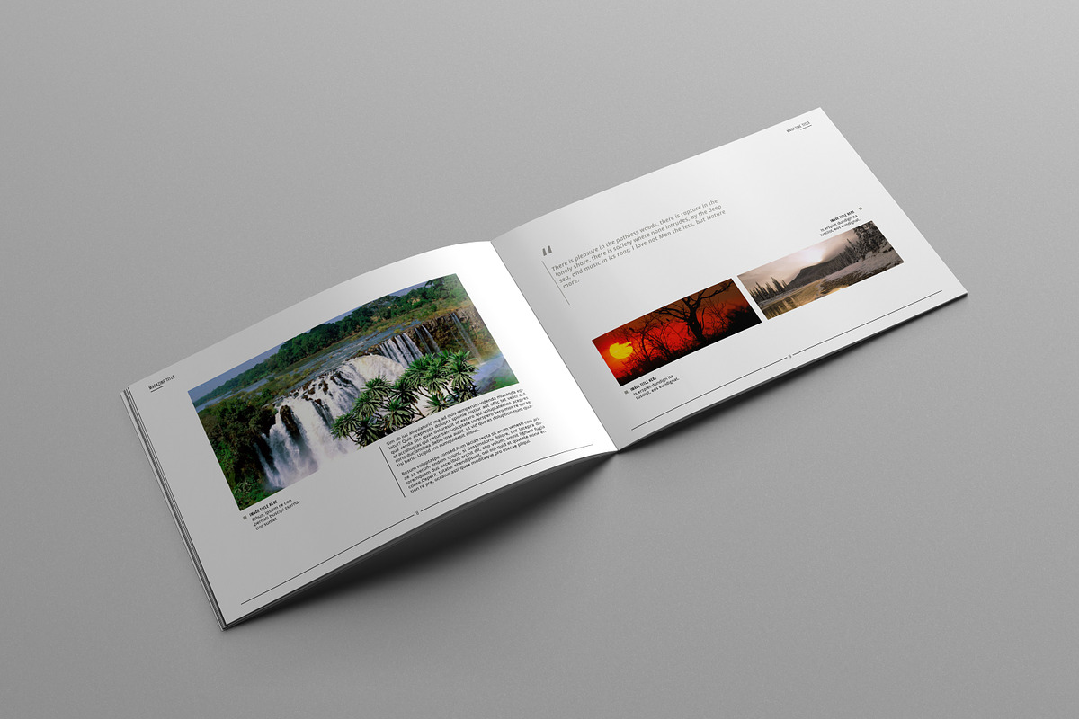 Landscape Magazine Template II, a Magazine Template by Uloel Design (Photo 9 of 12)