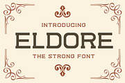Eldore Slab Serif Font, a Slab Serif Font by Artiveko (Thumbnail 1 of 4)