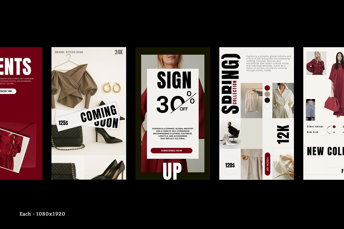RED / Social Media Templates, a Social Media Template by Studio Industry (Photo 7 of 13)